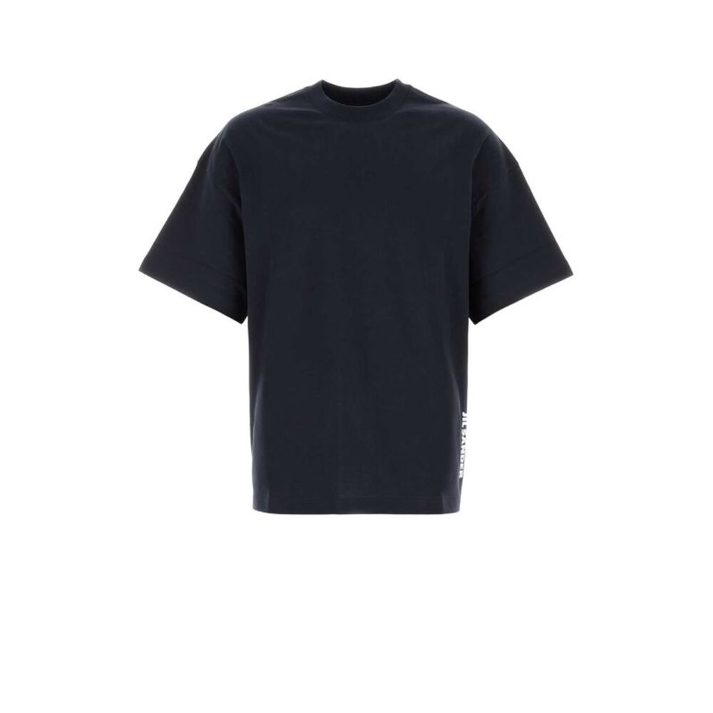 Jil Sander Men Midnight Blue Cotton T-Shirt
